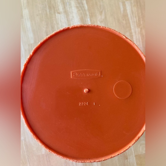 3, 1970’s Rubbermaid nesting food storage canisters orange floral design - Picture 8 of 15